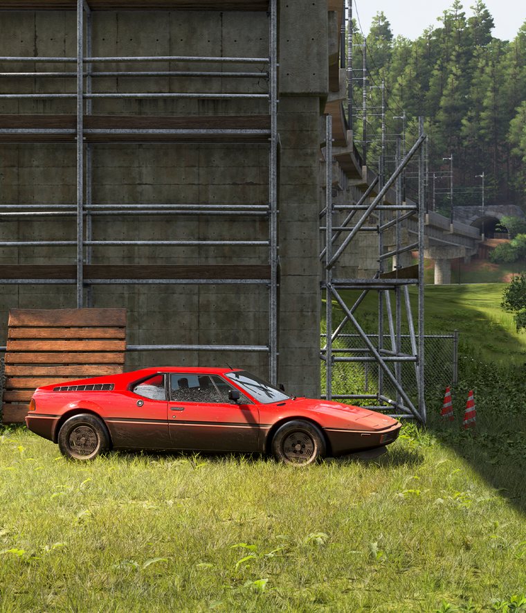 Photo clue for the BMW M1 in the Hokubu region