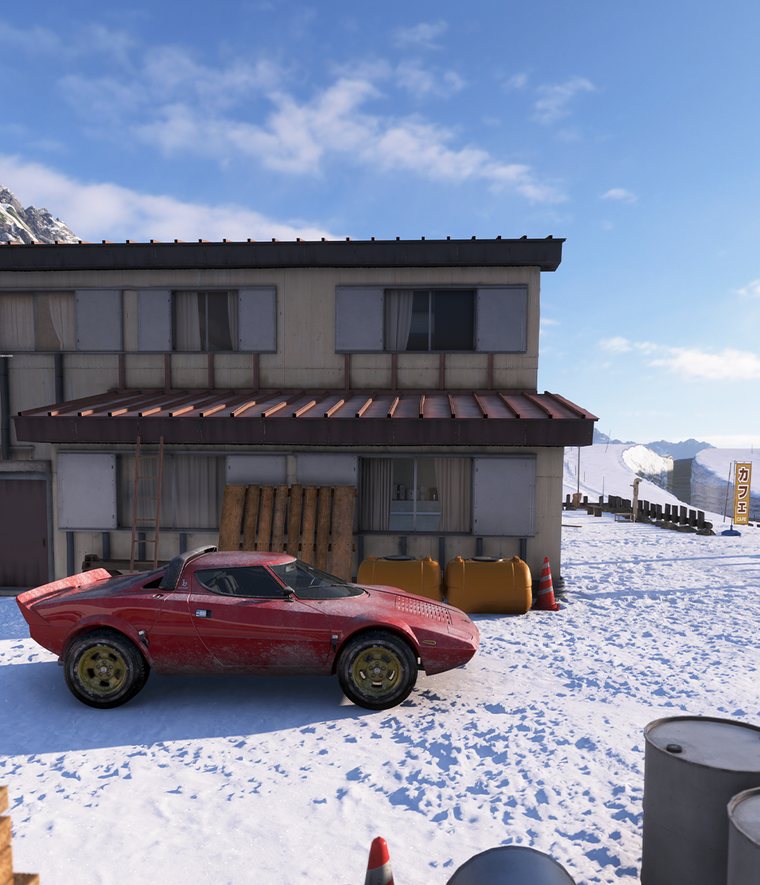 Photo clue for the Lancia Stratos HF Stradale in the Sotoyama region